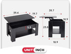 FDW 39.4" Lift Top Coffee Table - Image 3