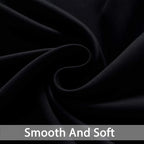 Yakamok Black Room Darkening Curtains 84 inch Sliding Door Drapes | 1 - Image 6