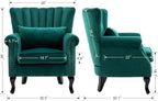 Velvet Accent Chairs Set of 2 - Image 3