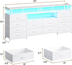 BTHFST 12 Drawers TV Stand Dresser - Image 6