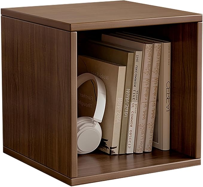 Versatile wooden storage cabinet, space-saving modular organizer by Unknown
