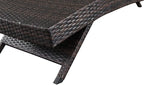 79'' Long Reclining Chaise Lounge + Side Table Set of 2, Outdoor Wicker - Image 7
