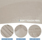 CUCRAF T Cushion Sofa Cover 4 Piece Slipcovers, Soft Thick Velvet Couch Cover - Image 3