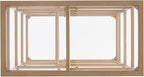SEI Furniture Jaymes Metal/Glass Asymmetrical Étagère/Bookcase - Image 12