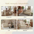 85" Corduroy 3 Seater Sofa in a Box, High-Density Foam Couch, No Assembly - Image 3