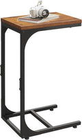 WLIVE C Shaped End Table, Small Couch Side Tables by WLIVE