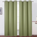 Sage Green Thermal Blackout Curtains/38 x 84 Inch/Set of 2 Panels Room by Lemomo