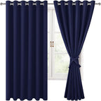 Blackout Curtains for Bedroom, 70 x 63 Inch, 2 Panels | Thermal Insulated & by Hiasan