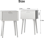 LAATOOREE Nightstands Set of 2, Small Side Table, Bedside Table - Image 3