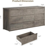 GarveeHome 9 Drawer Dresser for Bedroom, Wide Modern Chest of Drawers, Large - Image 2