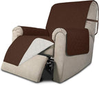 Easy-Going Reversible Couch Cover, Recliner 19 in, Coffee/Ivory | Machine by Easy-Going