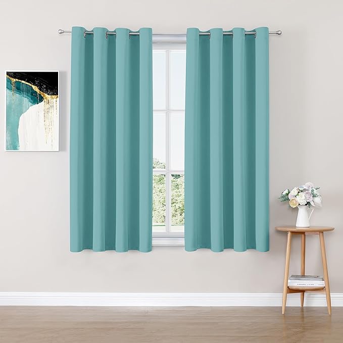 ChrisDowa Blackout Curtains for Bedroom and Living Room 63 Inches Long | 2 by ChrisDowa