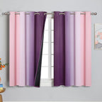 Pink and Purple Ombre Blackout Curtains - Image 2