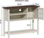 ChooChoo Farmhouse Coffee Bar Cabinet, Buffet Cabinet - Image 2