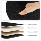 PINPLUS Storage Ottoman Round Boucle Ottoman - Image 4