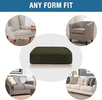 H.VERSAILTEX Velvet Stretch Couch Cushion Cover Plush Cushion Slipcover - Image 7