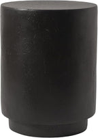 LeisureMod 14” Wide Round Side Table in Fiberstone by LeisureMod