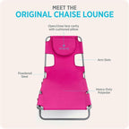 Ostrich the Original Chaise 72 x 22 Inch Lounge Portable Reclining Lounger - Image 6