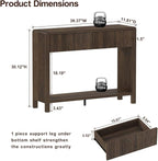 FATORRI Console Entryway Table, Narrow Wooden Sofa Table - Image 3