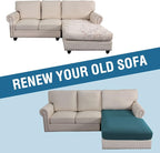 H.VERSAILTEX Sectional Couch Covers 1 Piece Chaise Slipcover L Shape Separate - Image 7