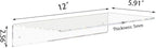 Weiai Clear Acrylic Shelves 12 Inch, Floating Wall Mounted Shelf - Image 3