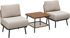 3-Piece Patio Conversation Set, Outdoor Sectional Sofa Wicker Furniture - Image 7