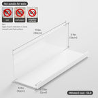 PAVSTINE Acrylic Wall Floating Shelves Set of 2, Wall Shelves White 12 Inch - Image 3