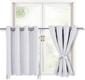 RV Blackout Curtains for Bedroom, 52 x 36 Inches Long Greyish White | Thermal by Hiasan