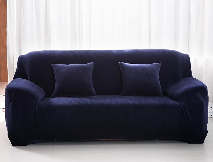 vctops 1-Piece Velvet Plush Stretch Sofa Slipcover by vctops