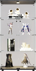 FLYMUHJIA 4-Shelf Tempered Glass Display Cabinet by FLYMUHJIA