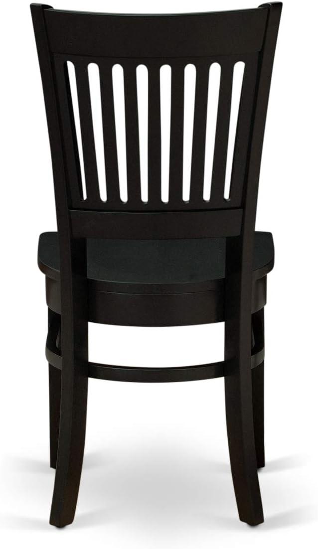 East West Furniture ANVA3-BLK-W 3 Piece Kitchen Table Set - Image 10