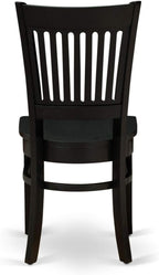 East West Furniture ANVA3-BLK-W 3 Piece Kitchen Table Set - Image 10