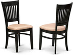 East West Furniture ANVA3-BLK-C 3 Piece Modern Dining Table Set Contains a - Image 4