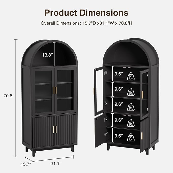 FiveWillowise Arched Cabinet - Image 2