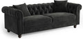 ONBRILL 82 Inch Chesterfield Sofa, 23 Inch Deep Seat Velvet Couch by ONBRILL