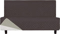 Easy-Going Reversible Couch Cover, Large Futon Sofa, Chocolate/Beige | Machine by Easy-Going