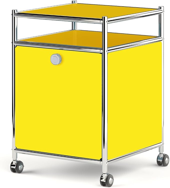 Matte Storage Cart with Flap Door, Large Capacity Storage Cart with Detachable by SIMPLINK