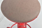 Topower Antique Vintage Industrial Barstool PU Leather Water Pipe Fire Hydrant - Image 9