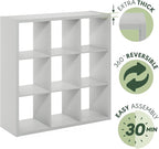 Furinno Cubicle Open Back Decorative Cube Storage Organizer, Light Grey - Image 7