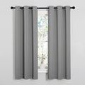 NICETOWN Silver Grey Blackout Curtain Panels by NICETOWN