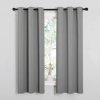 NICETOWN Silver Grey Blackout Curtain Panels by NICETOWN