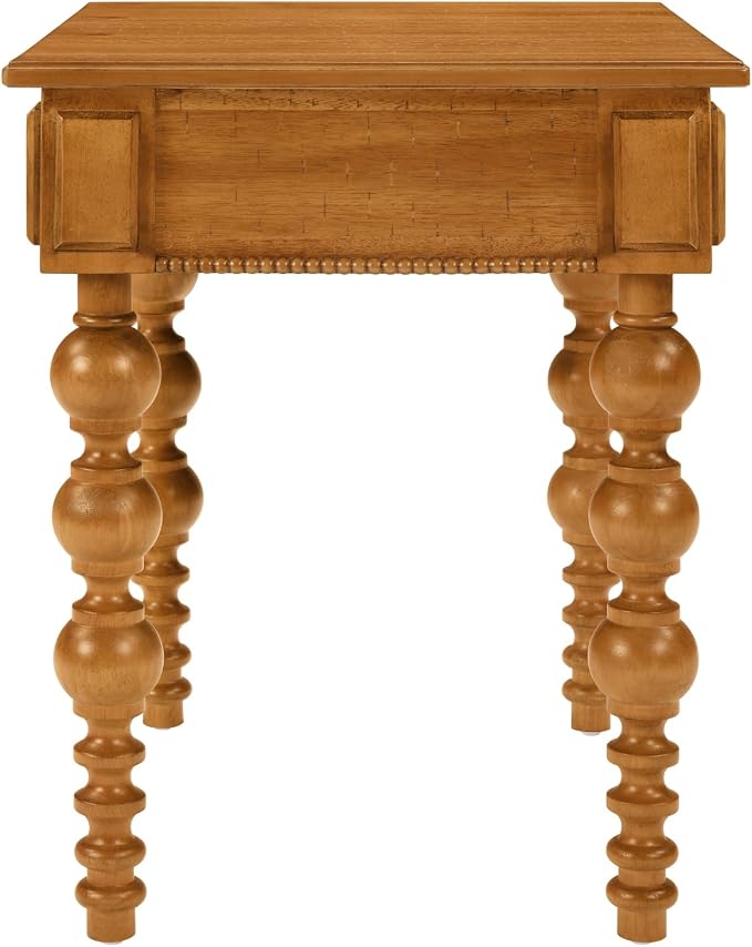 Retro Wooden Side End Table Vintage Nightstand Bedside Table - Image 6