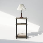 Furinno JUST Night Stand, 3-Tier Turn-N-Tube Nightstand, Toolless Bedside Table - Image 5
