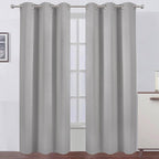 Blackout Curtains 38 x 84 inch/Light Grey Curtains Set of 2 Panels/Thermal by Lemomo