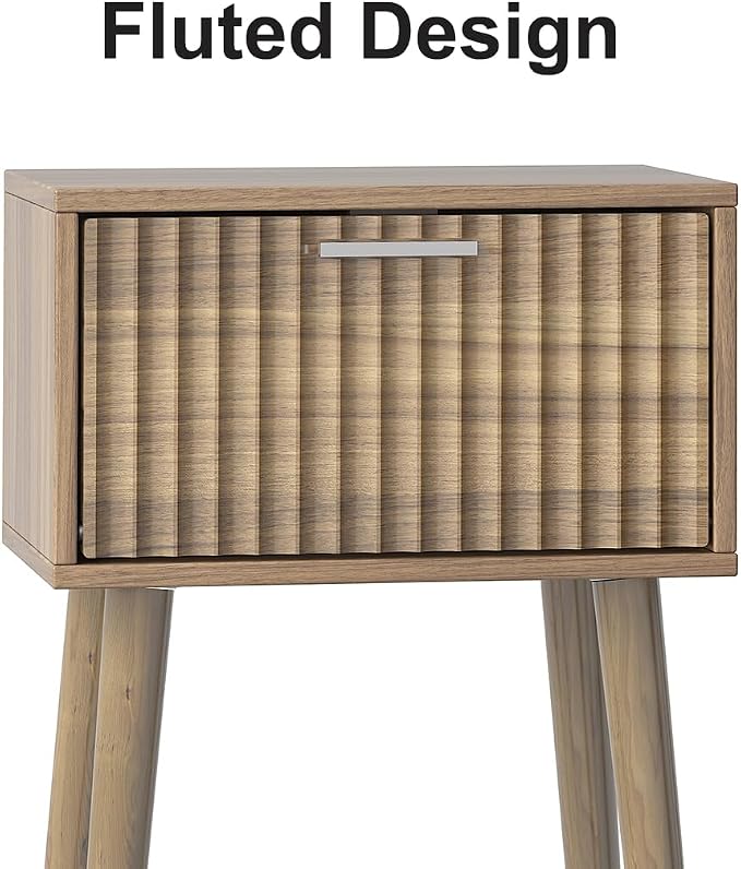 LAATOOREE Nightstands Set of 2, Small Size Side End Table, Bedside Table - Image 5