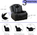 Power Reclining Sofa Set, Luxury Recliner Sofa & 2 Chairs - Image 6