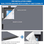 100% Blackout Window Cover Magnetic Blackout Curtains, Portable Black Out - Image 2