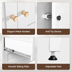 Letaya 71" Metal Wardrobe Cabinets - Image 8