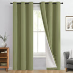 Yakamok Sage Blackout Curtains 84 Inches Long by Yakamok