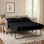 Sleeper Sofa Bed Sheet, 100% Cotton 400 Thread Count, 4 Piece Set, Deep Pocket - Image 3